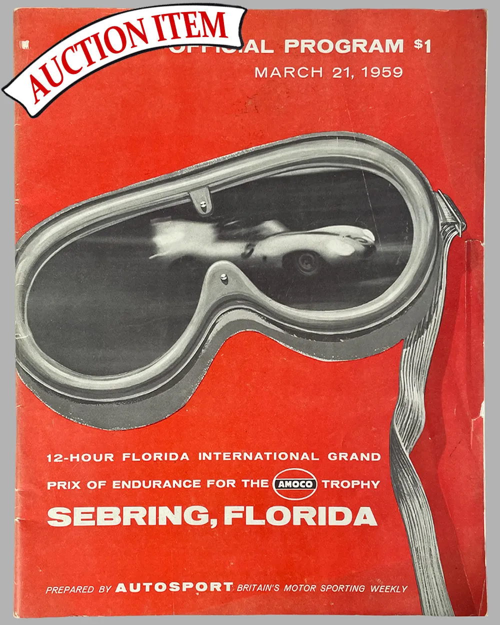 12 Hours of Sebring 1959 official race program