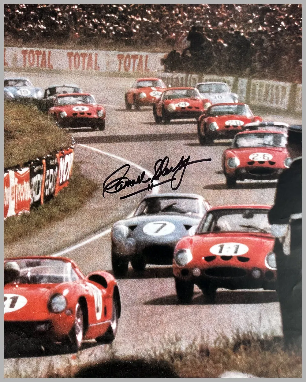 1964 – 24 Hours of Le Mans ACO poster, autographed by Carroll Shelby