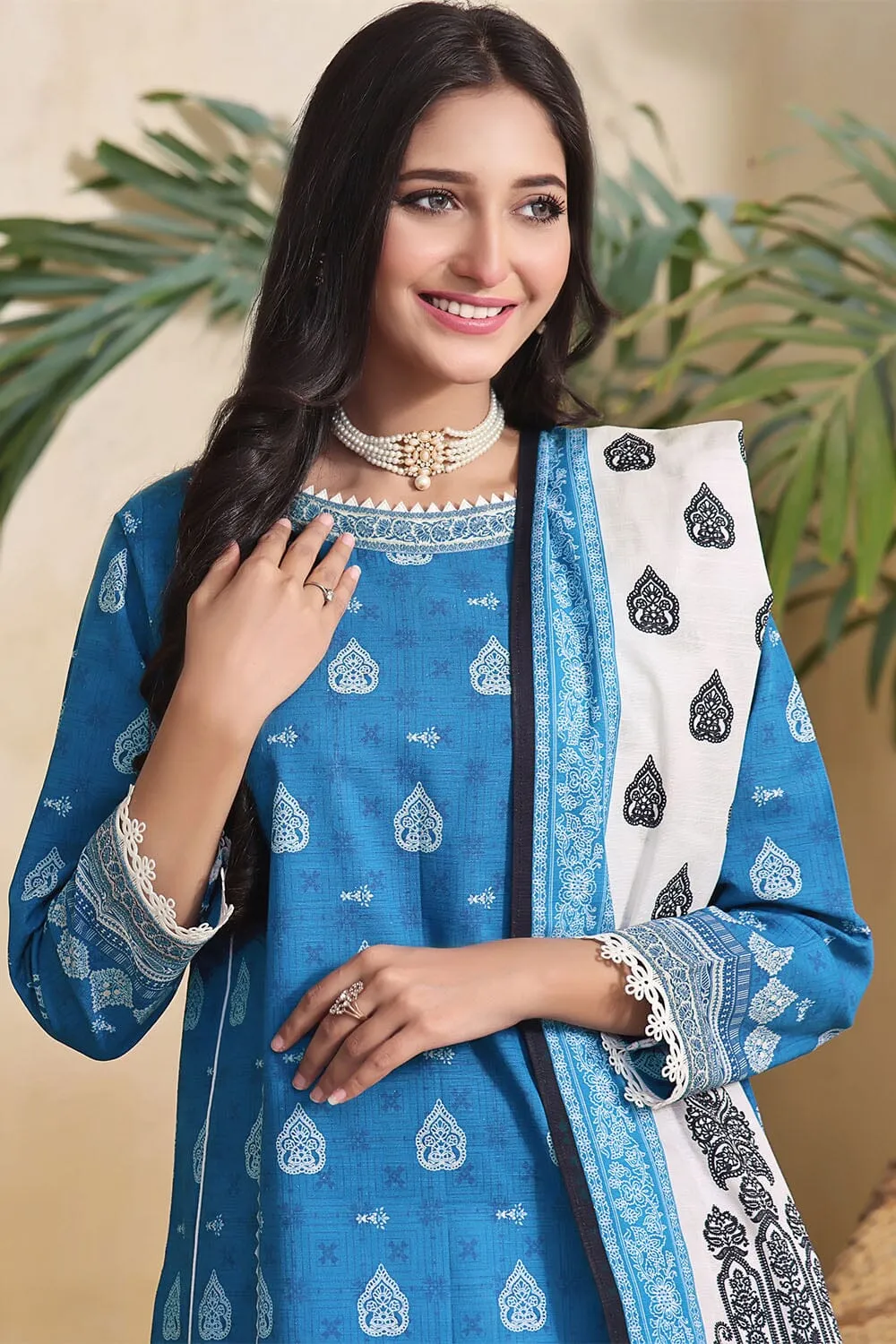 3PC Unstitched Khaddar Suit KKH-2267