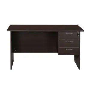 5 feet Office Table with 3 Drawers-Wenge