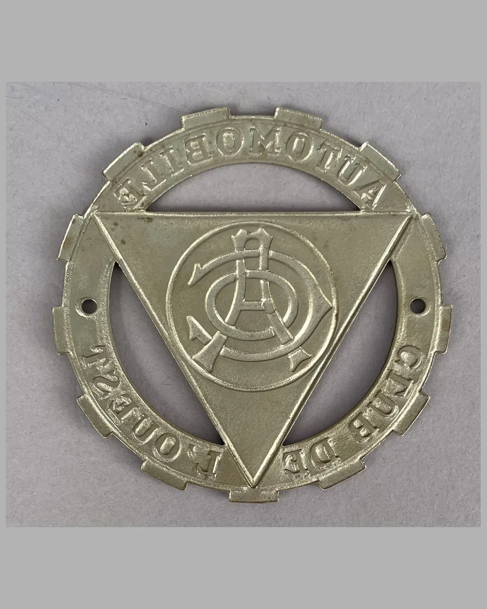 ACO (Automobile Club de l'Ouest) grill or dashboard badge