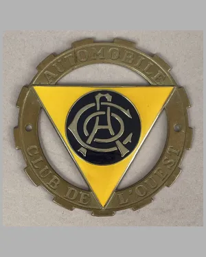 ACO (Automobile Club de l'Ouest) grill or dashboard badge