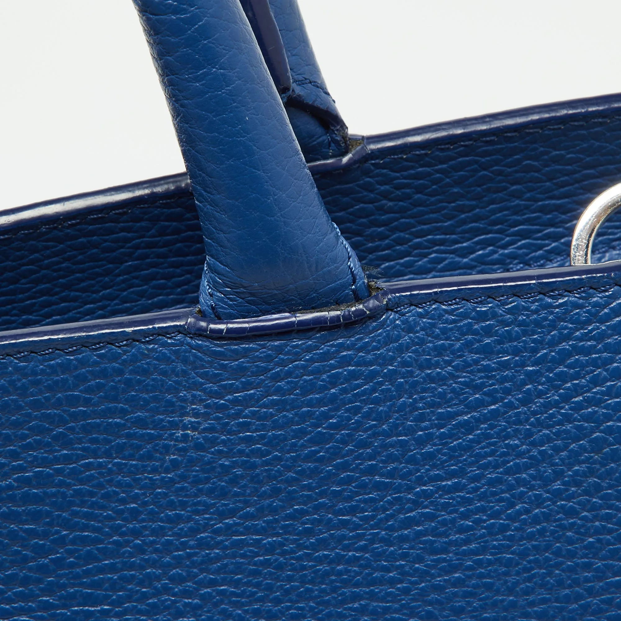 AIGNER Blue Leather Cybill Tote