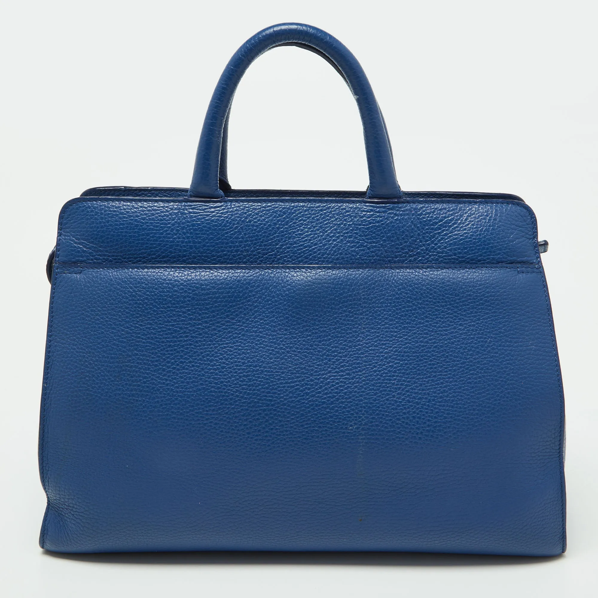 AIGNER Blue Leather Cybill Tote