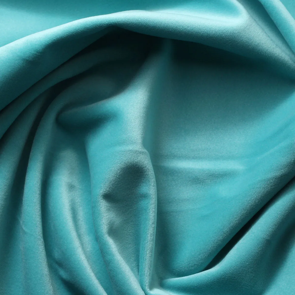 Aqua Blue Camden Velvet Polyester Upholstery Drapery Fabric