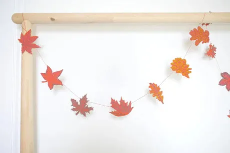 Autumn Leaf Paper Garland