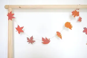 Autumn Leaf Paper Garland