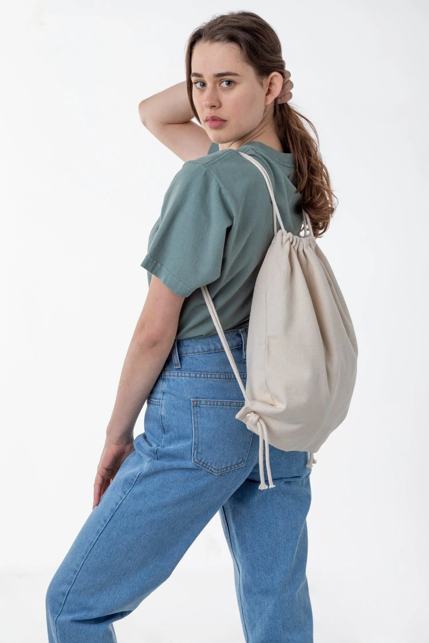 BD09 - Bull Denim Drawstring Backpack