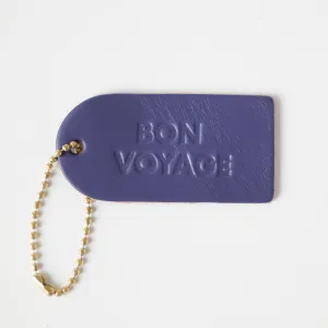 Bon Voyage Mini Leather Tag