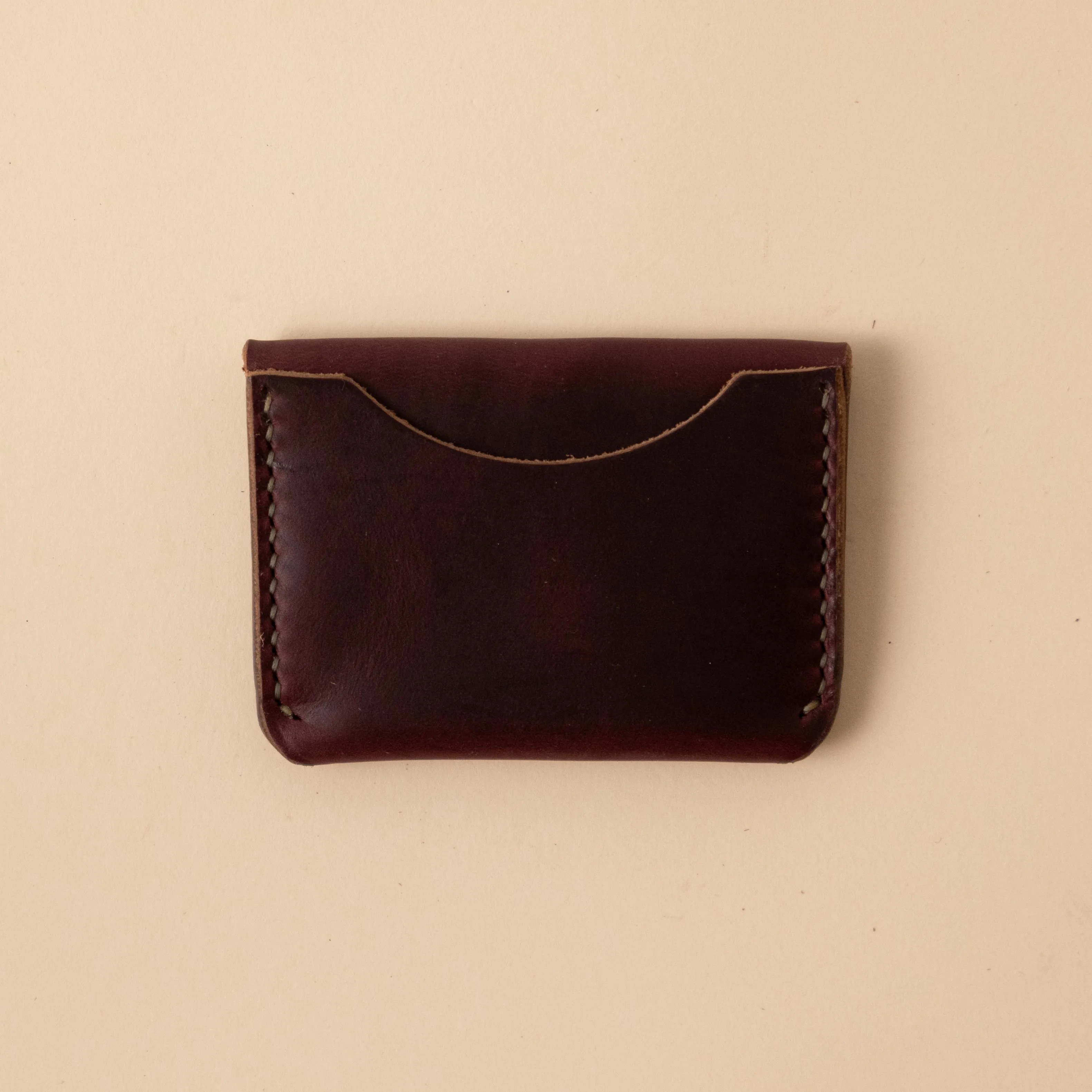 Burgundy Chromexcel Flap Wallet