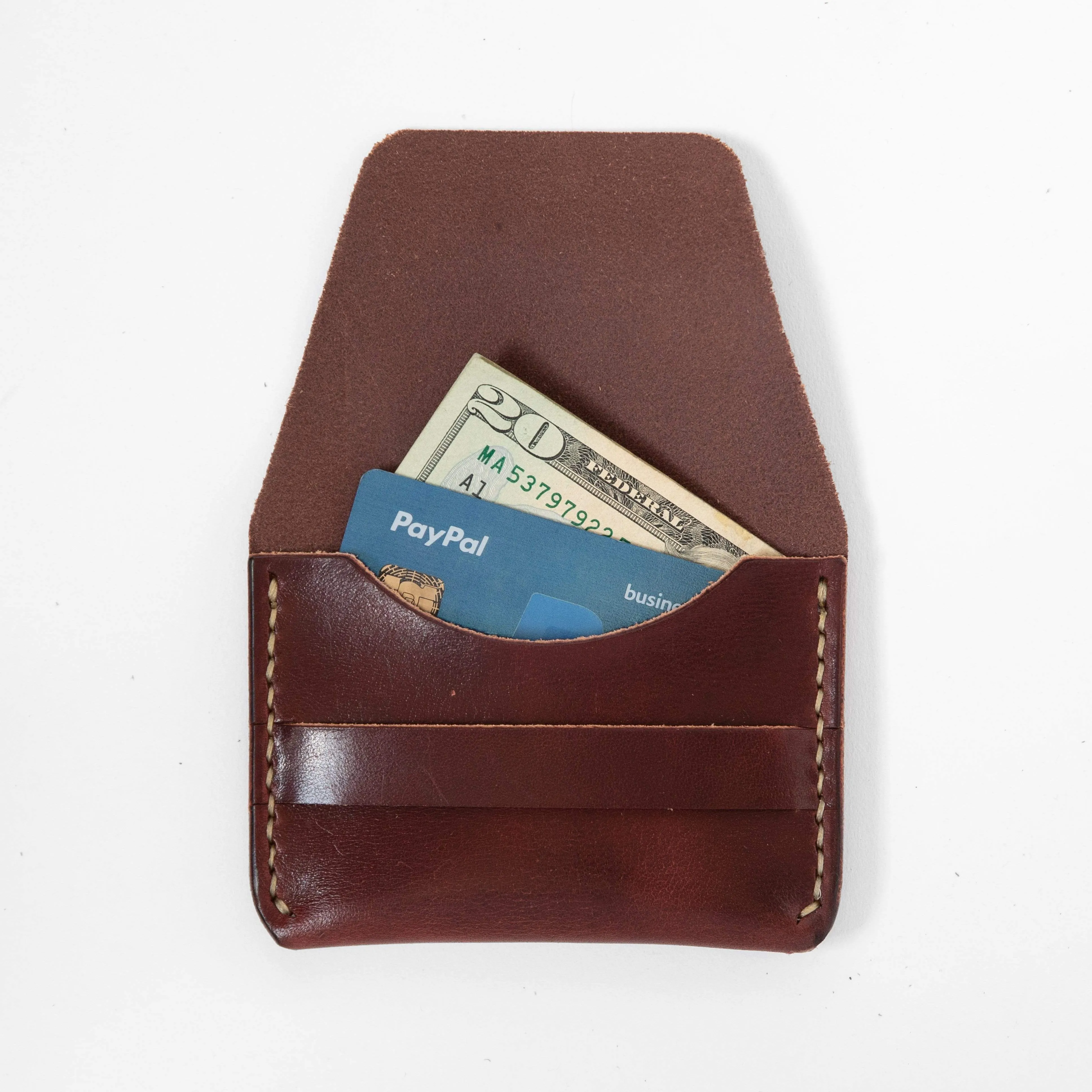 Burgundy Flap Wallet