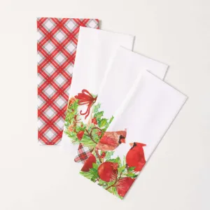 Cardinal Tea Towel Set Of 4