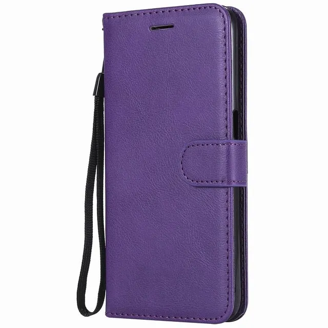 Coque Card Slot Leather Covers For OPPO A73 F5 F7 F9 R17 Solid Color Lovely Cases Shiny Book Capa Classic Mobile Phone Bags D06Z