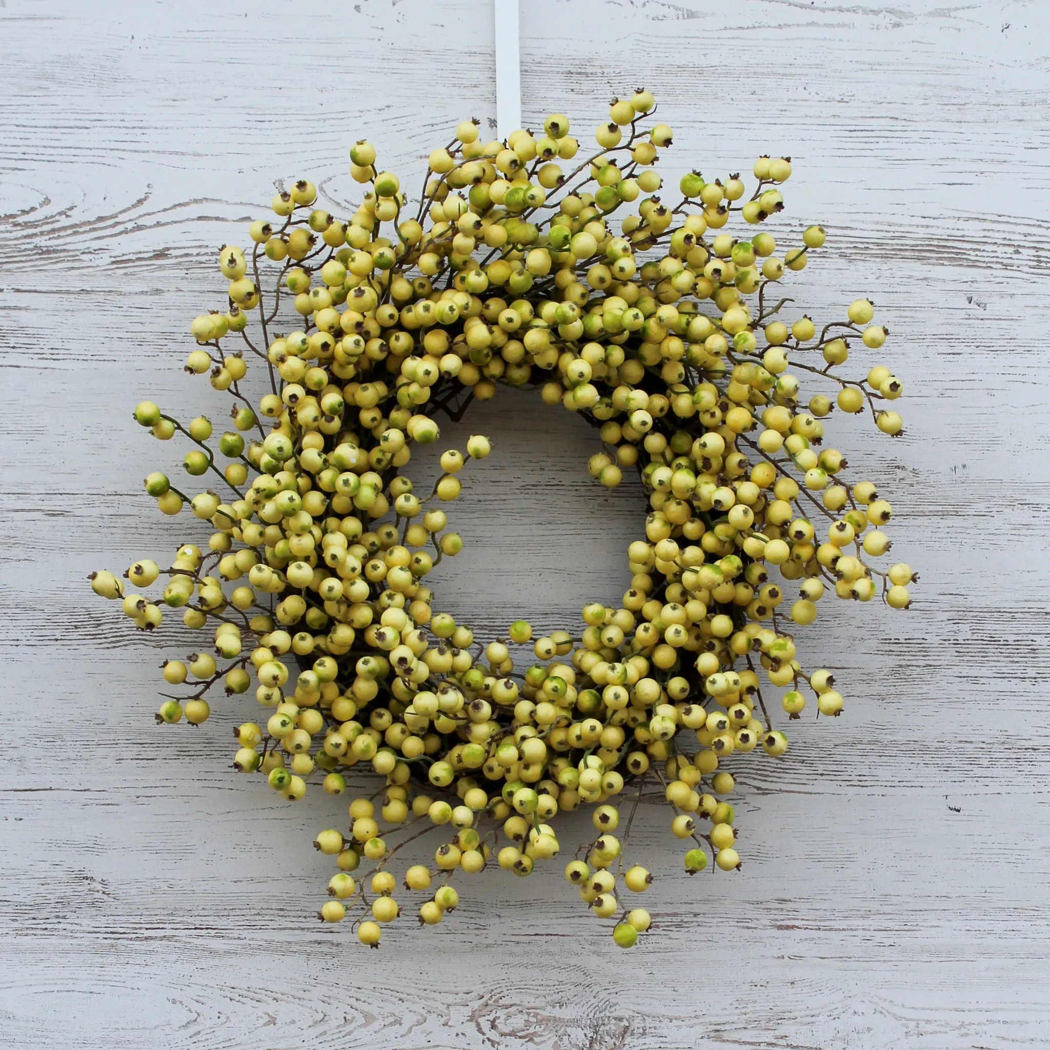 Cream & Green Gooseberry All Seasons Front Door Wreath