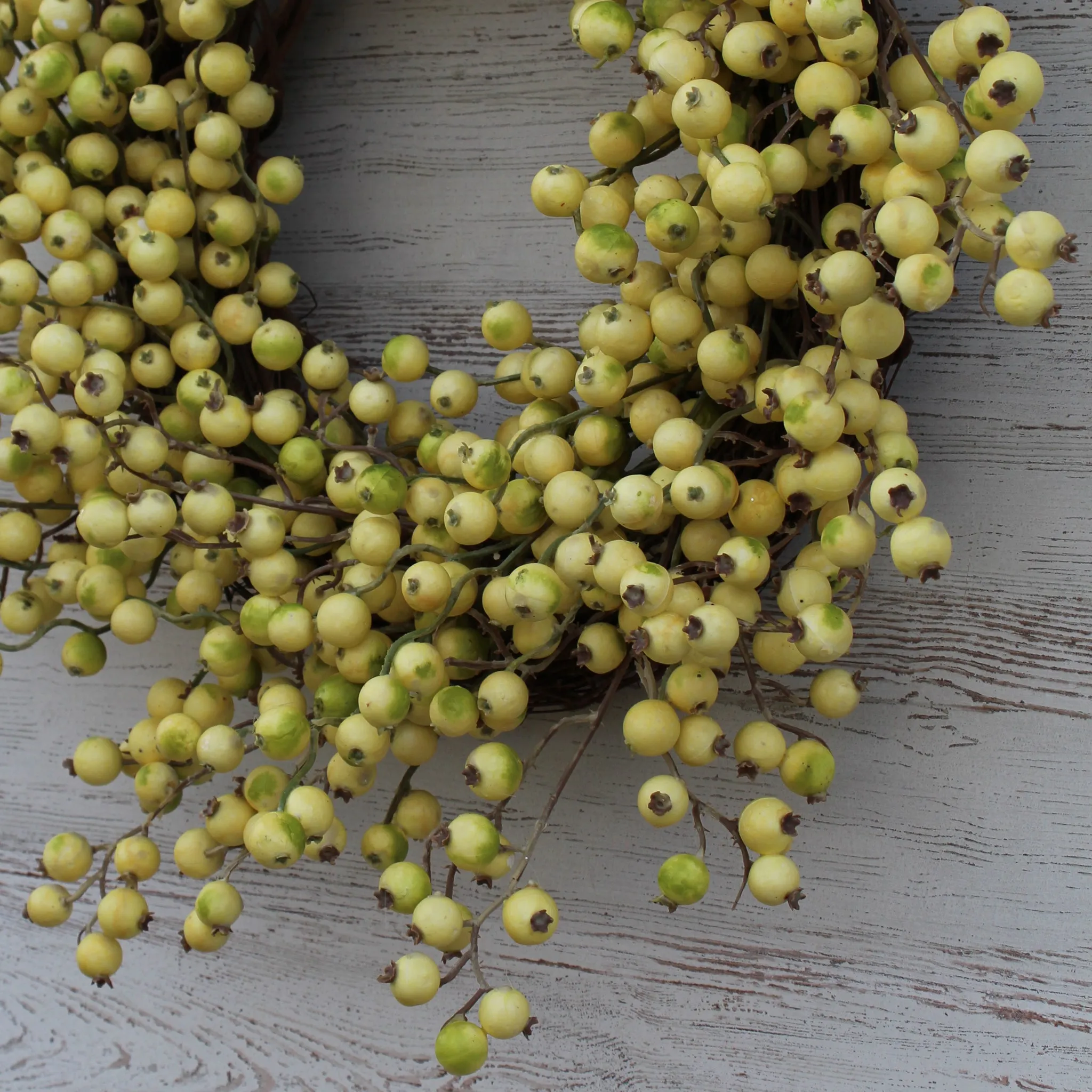 Cream & Green Gooseberry All Seasons Front Door Wreath