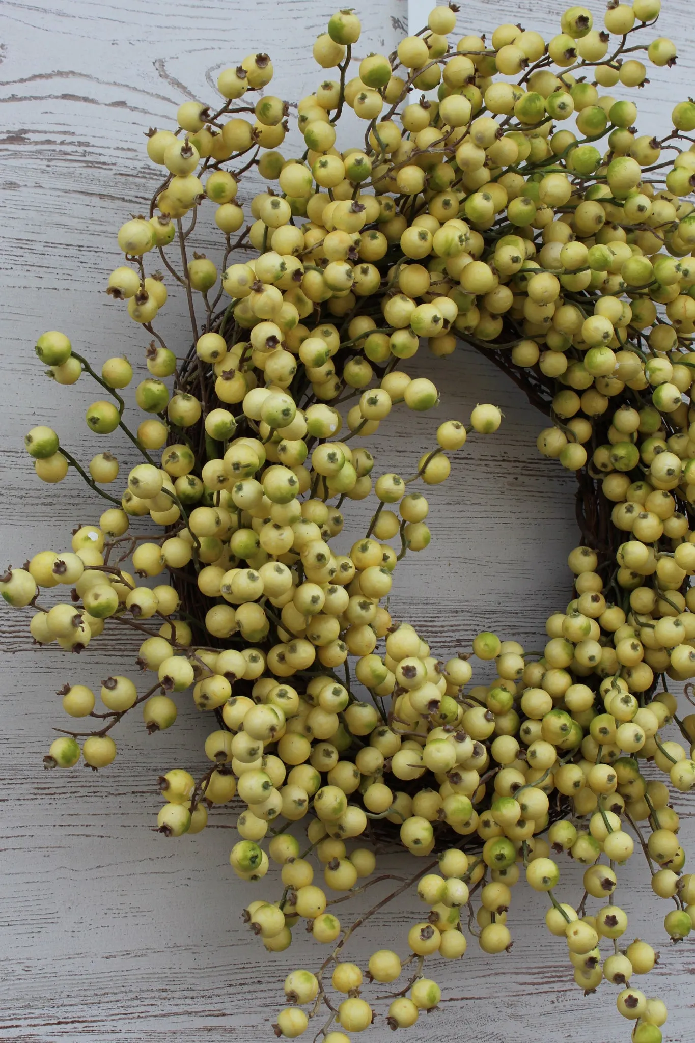 Cream & Green Gooseberry All Seasons Front Door Wreath