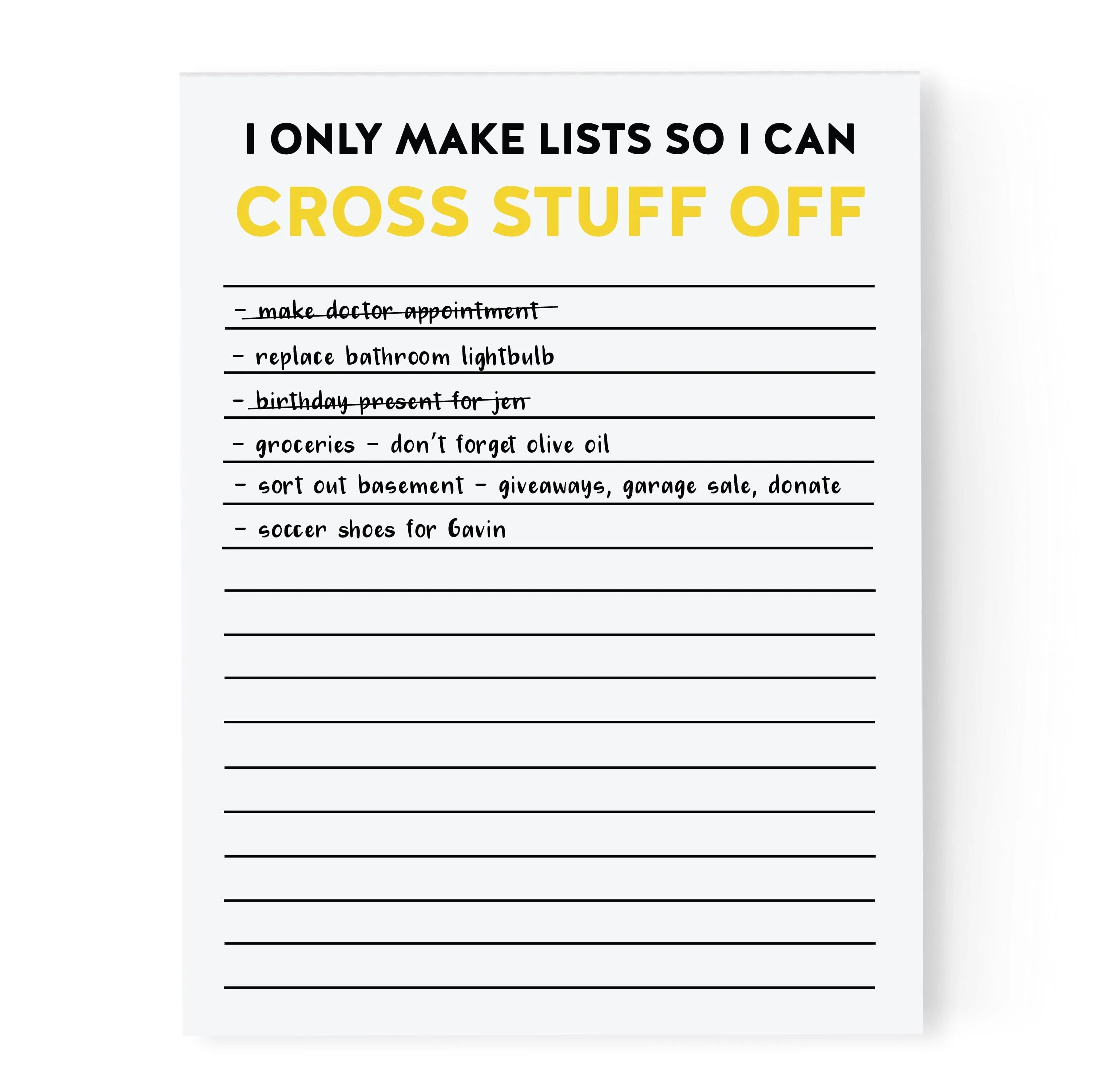 Cross Stuff Off | Notepad