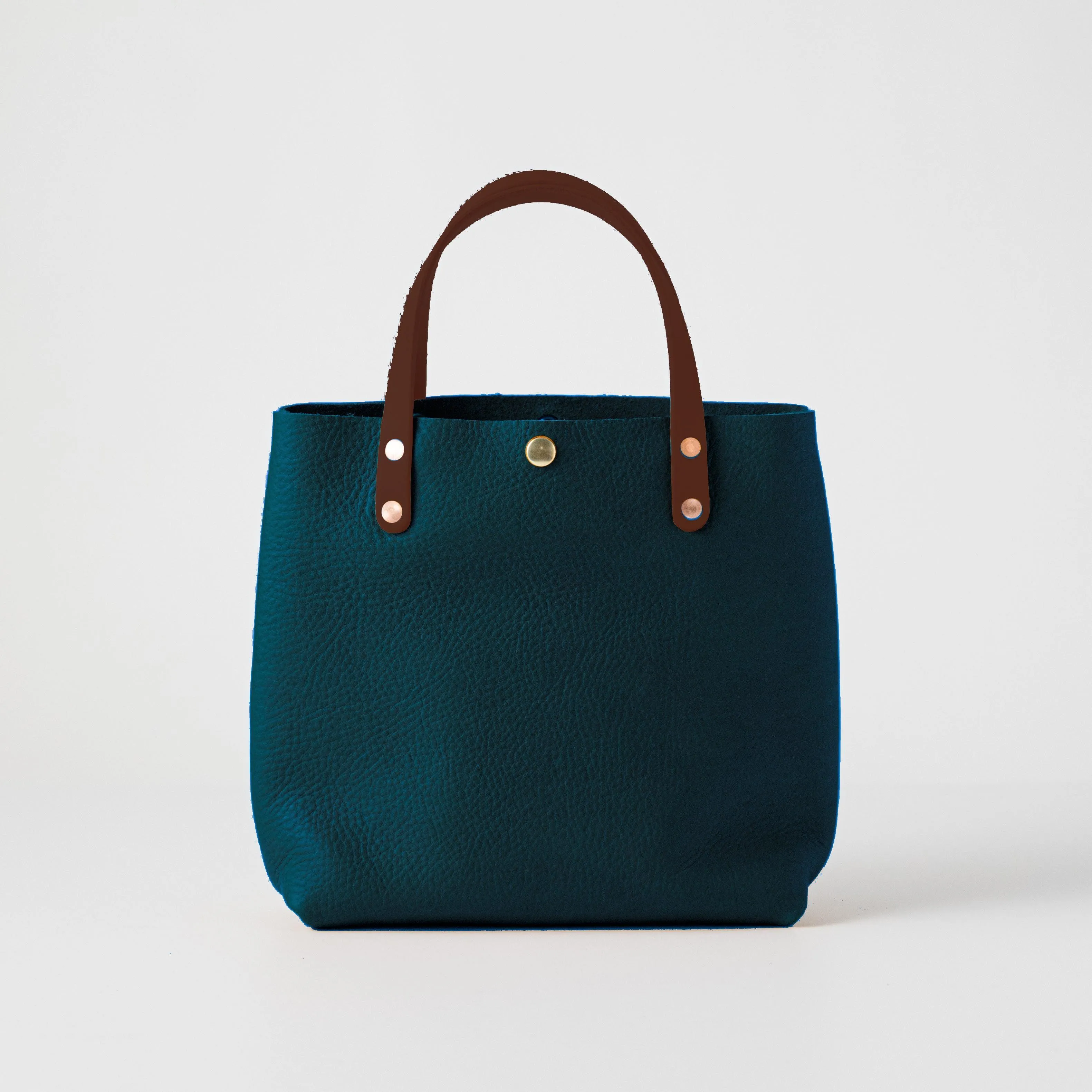 Dark Teal Bulldog Mini Tote