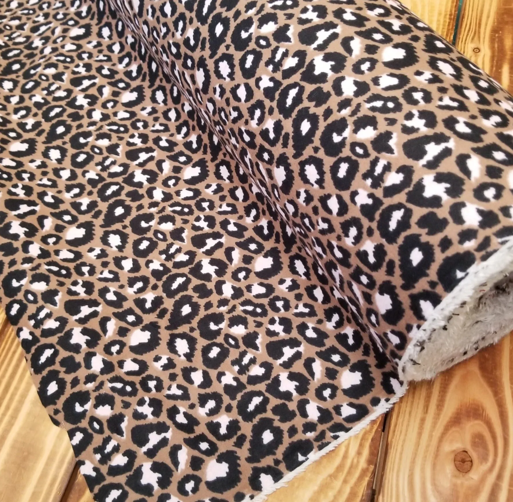 Deadstock Cotton Animal Print Flannel Woven- by the yard