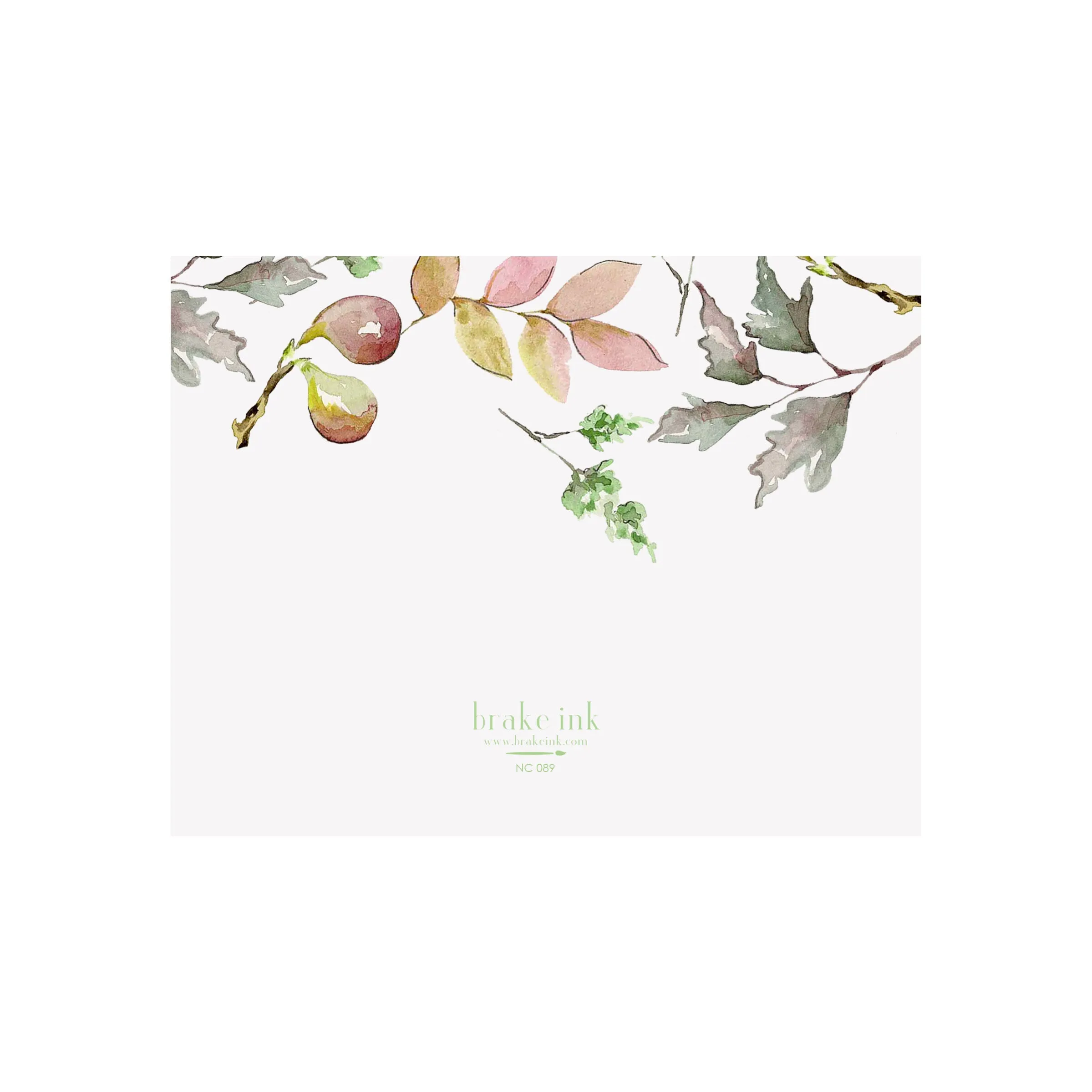 Fig Foliage Note Cards