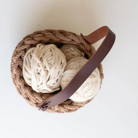 Flax & Twine Leather Handles