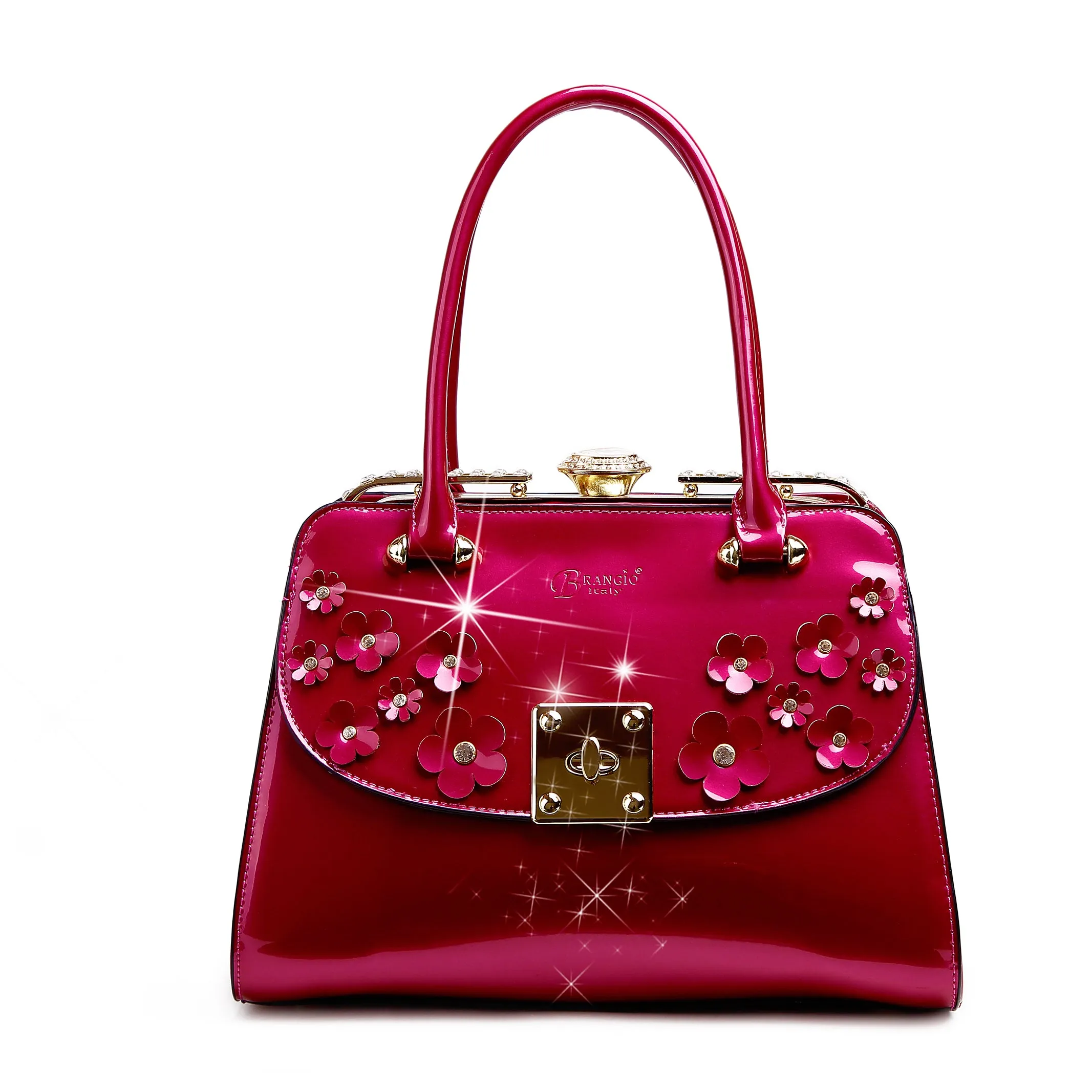 Floral Sparx Designer Crystal Handbag