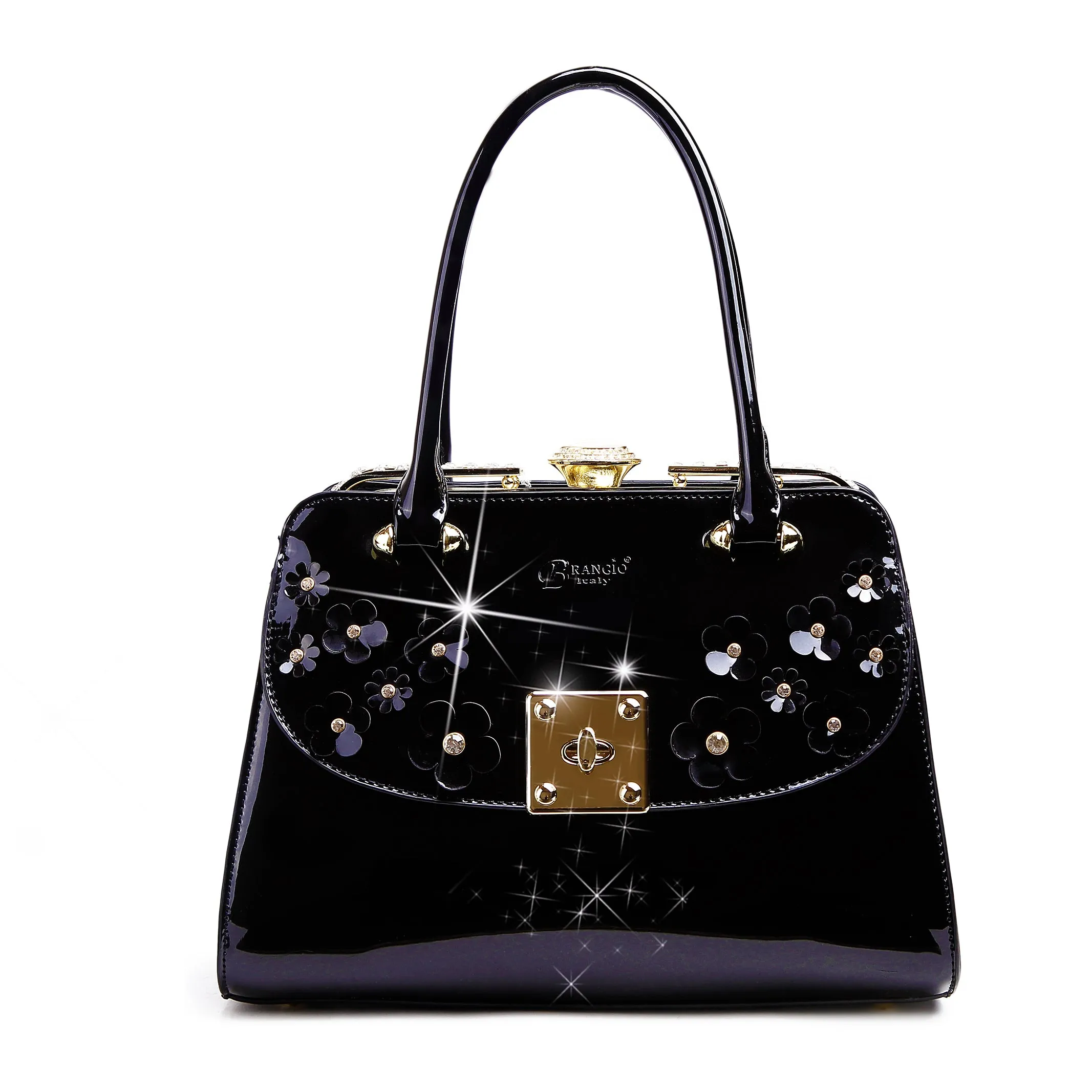 Floral Sparx Designer Crystal Handbag