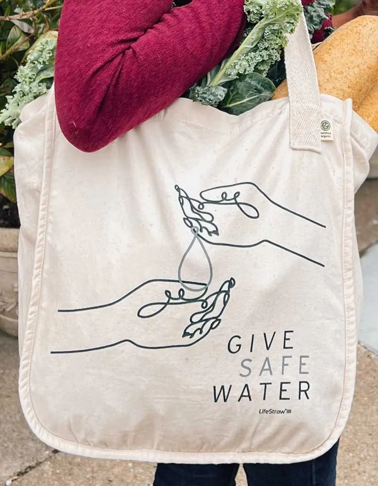 Give Safe Water Tote Bag