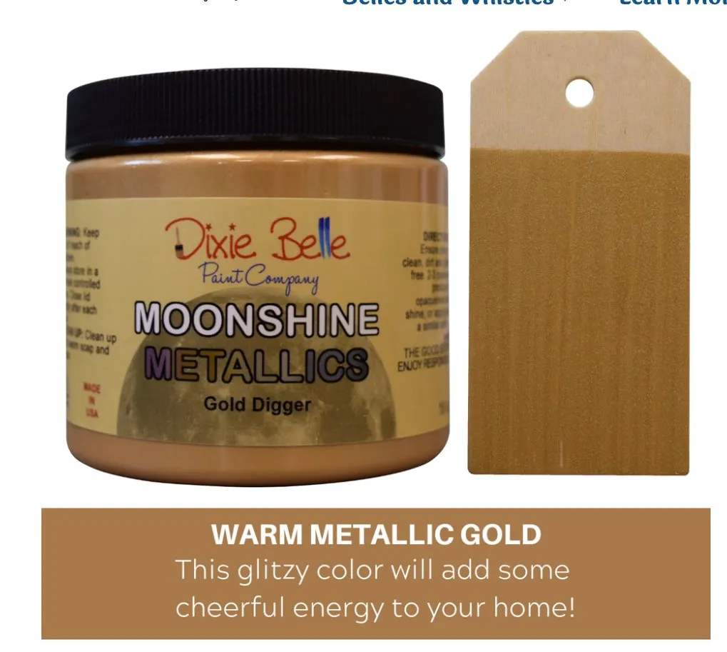 Gold Digger Metallic Paint - Dixie Belle Paint Company