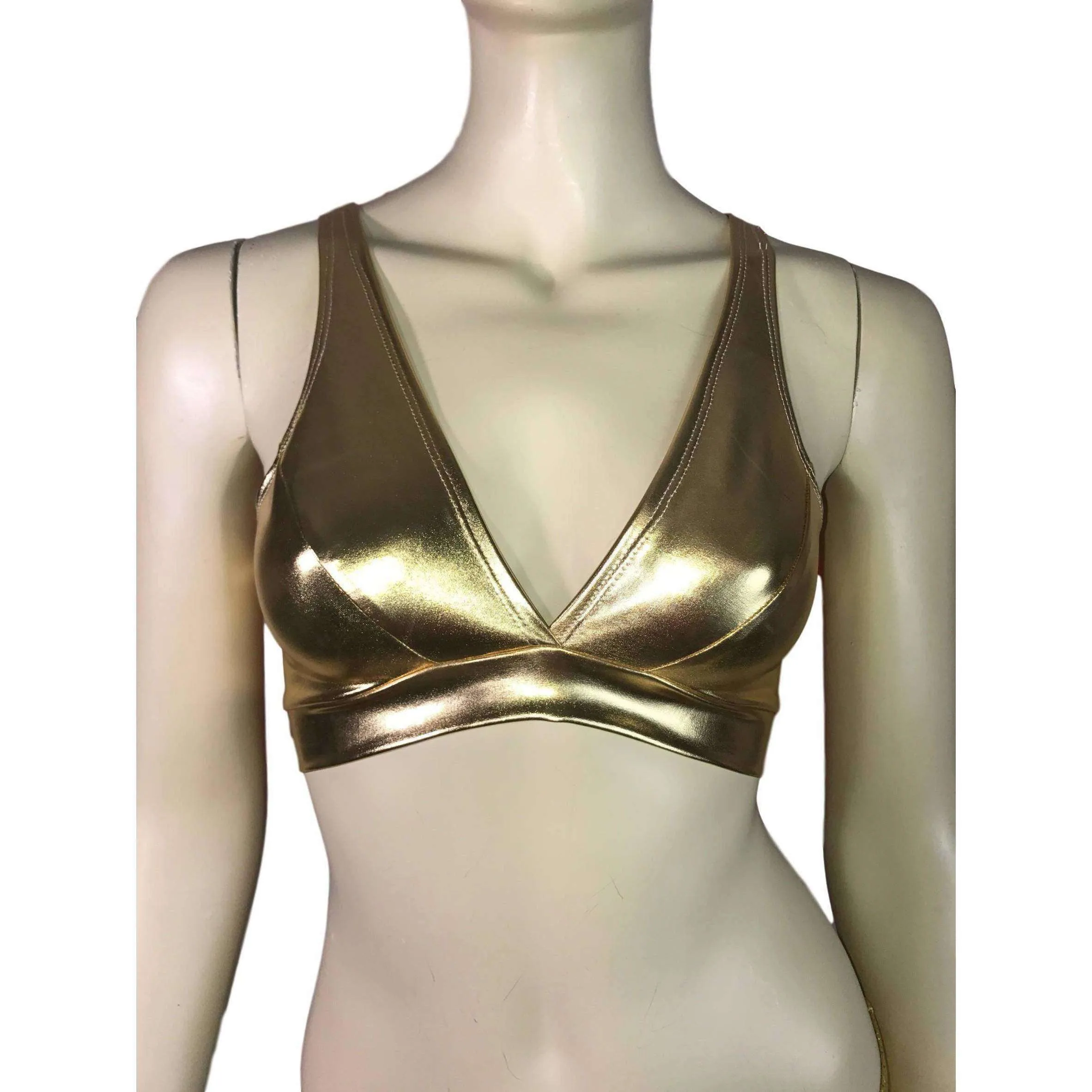 Gold Metallic Bralette