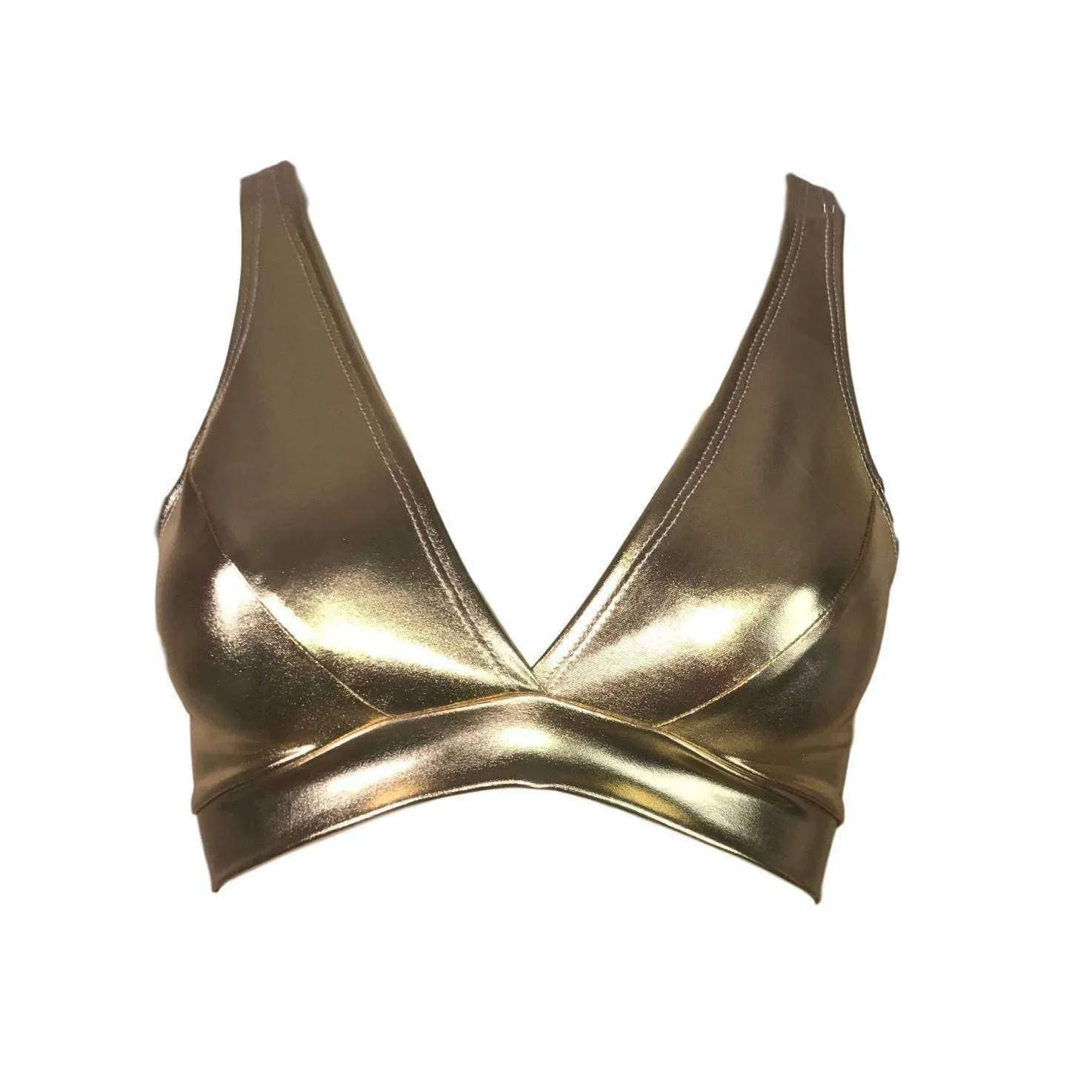 Gold Metallic Bralette