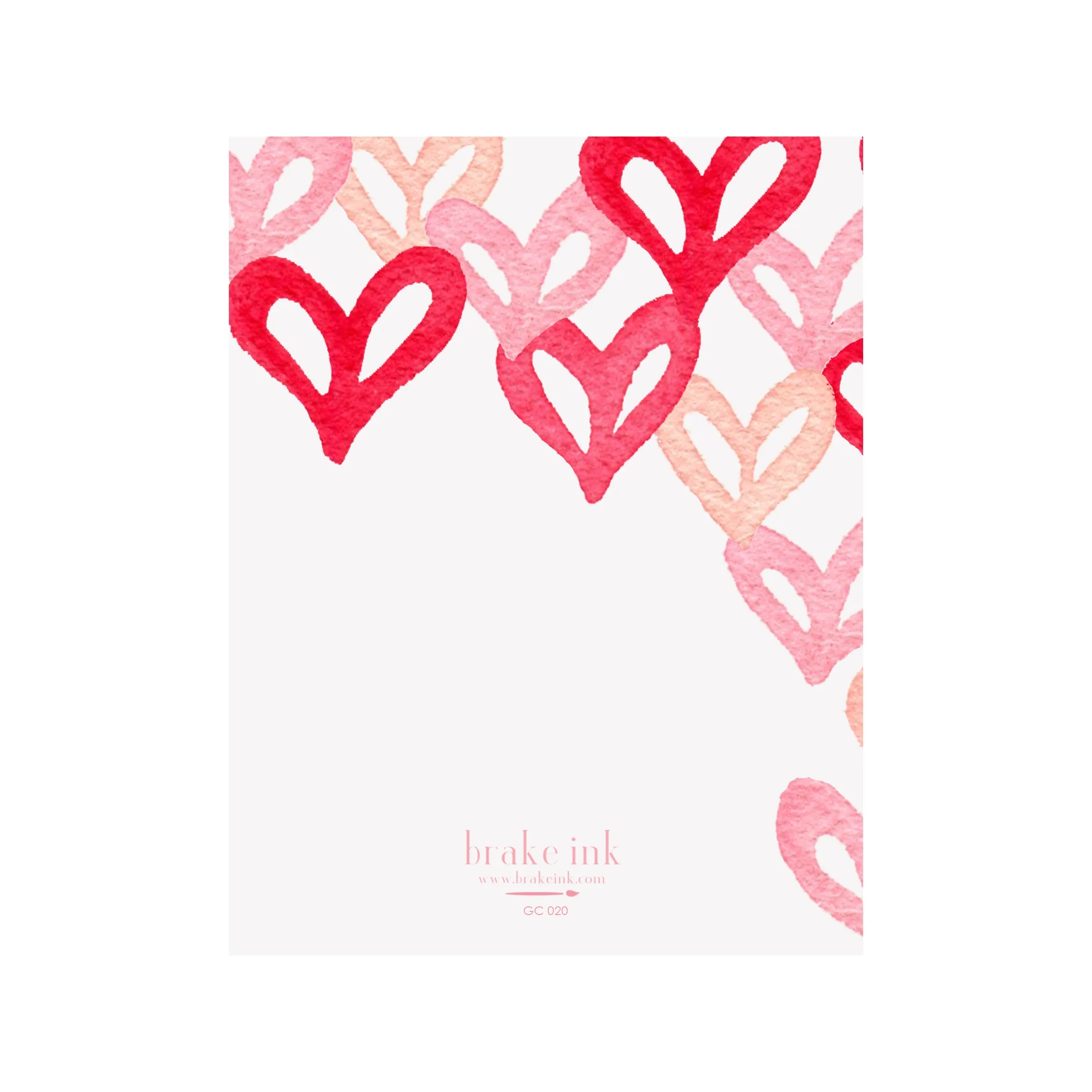 Graffiti Hearts Card