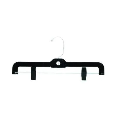 Hangers, pant/skirt. 100 box. Heavy duty. Black.