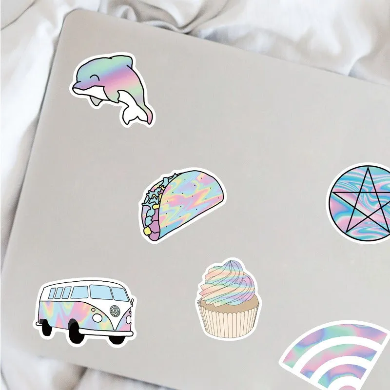 Holographic Stickers Pack - Set of 50