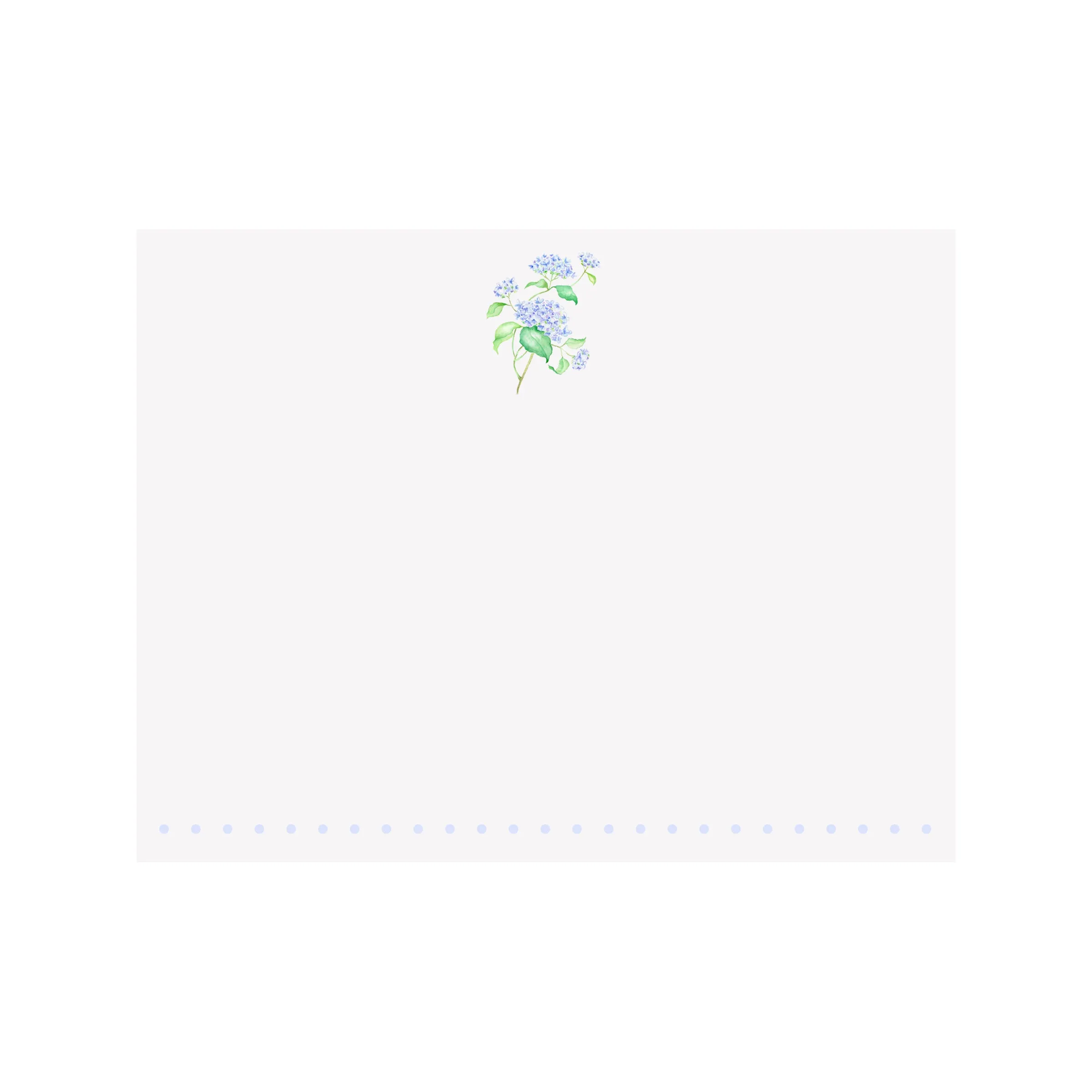 Hydrangea Branch Note Card