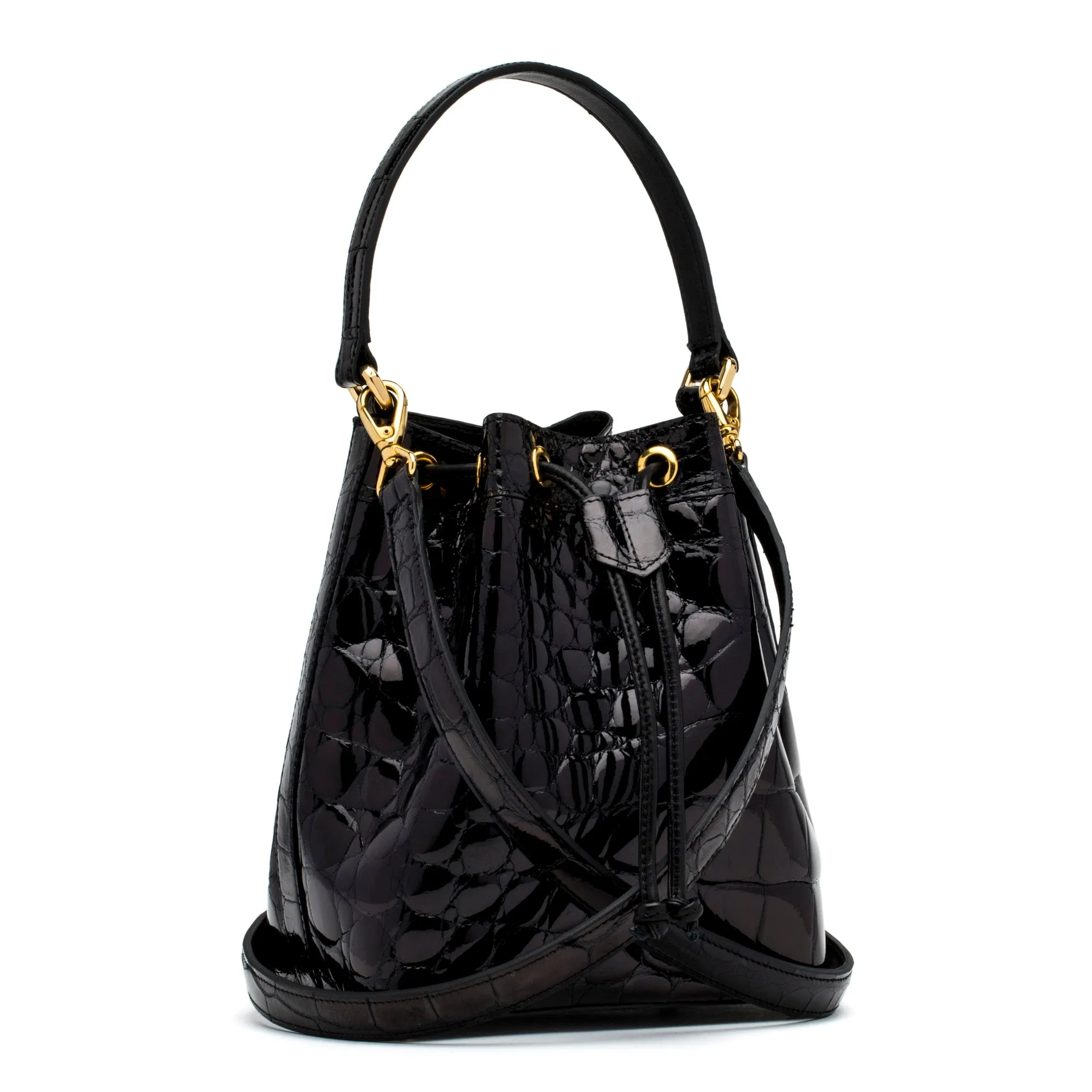 Isla Tote in Black Alligator