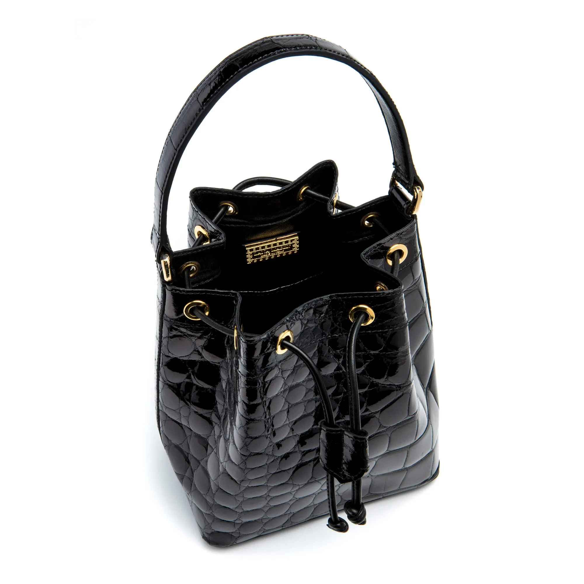 Isla Tote in Black Alligator