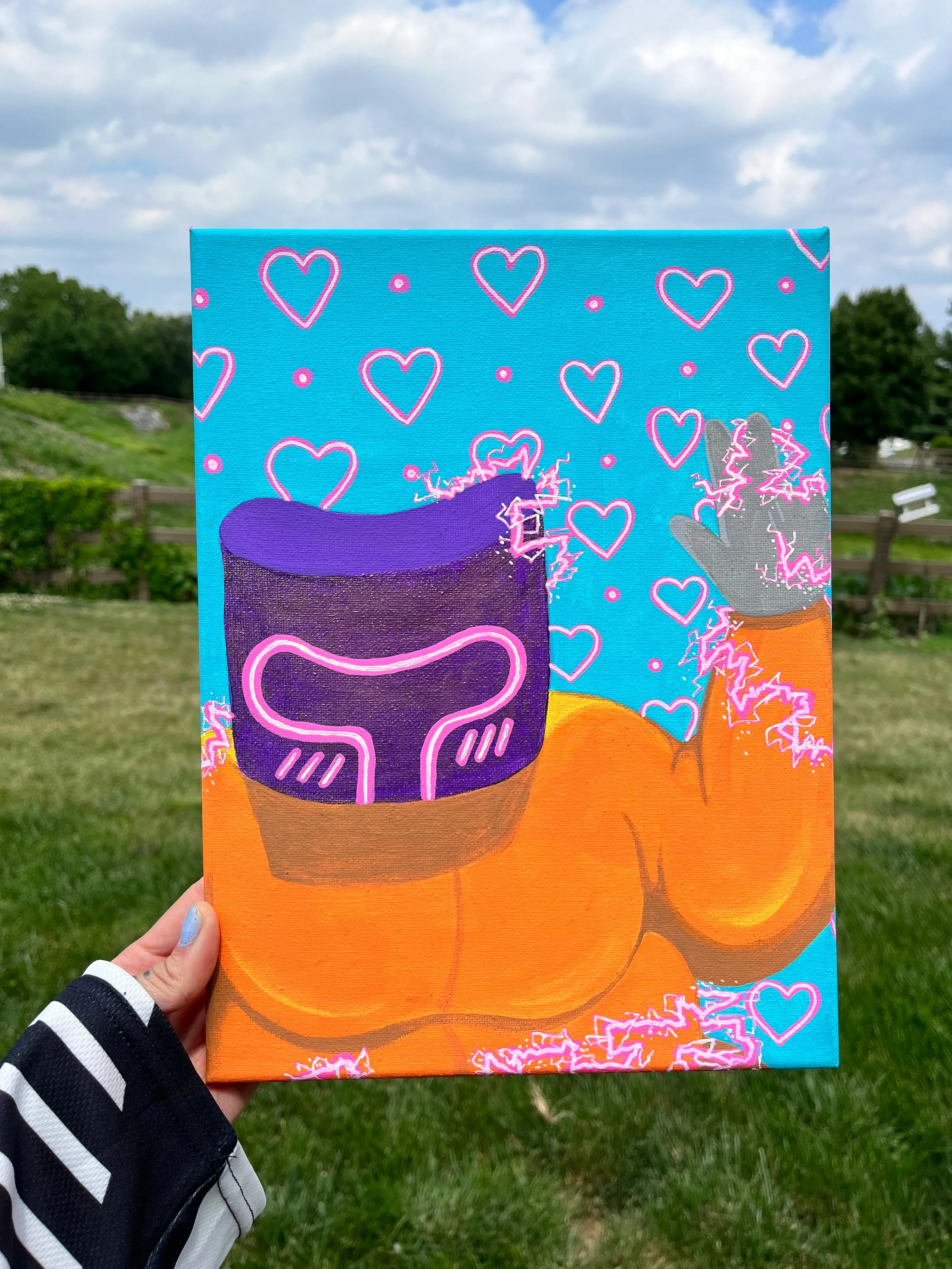 Kawaii Mr Wobble Canvas Painting