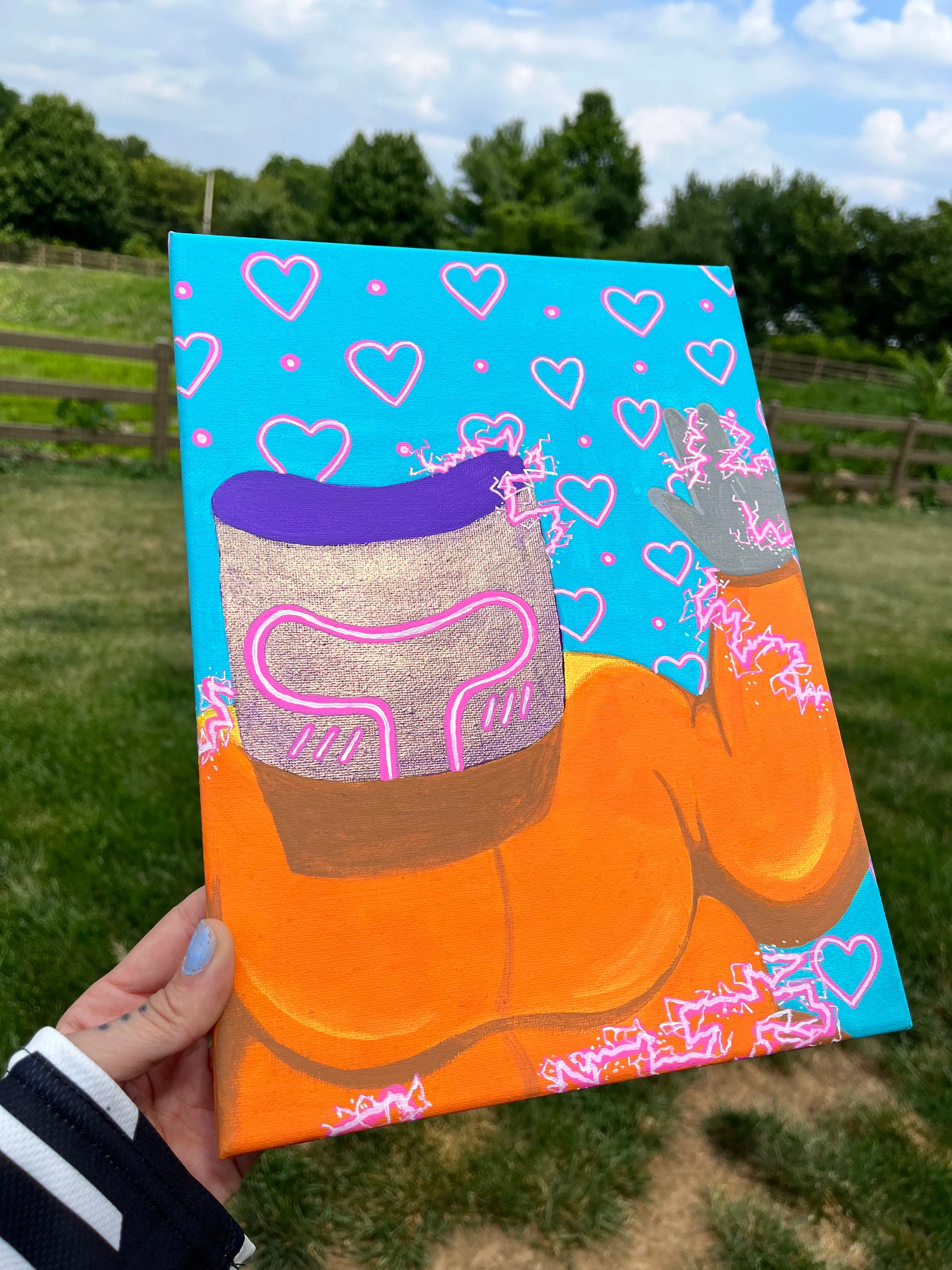 Kawaii Mr Wobble Canvas Painting