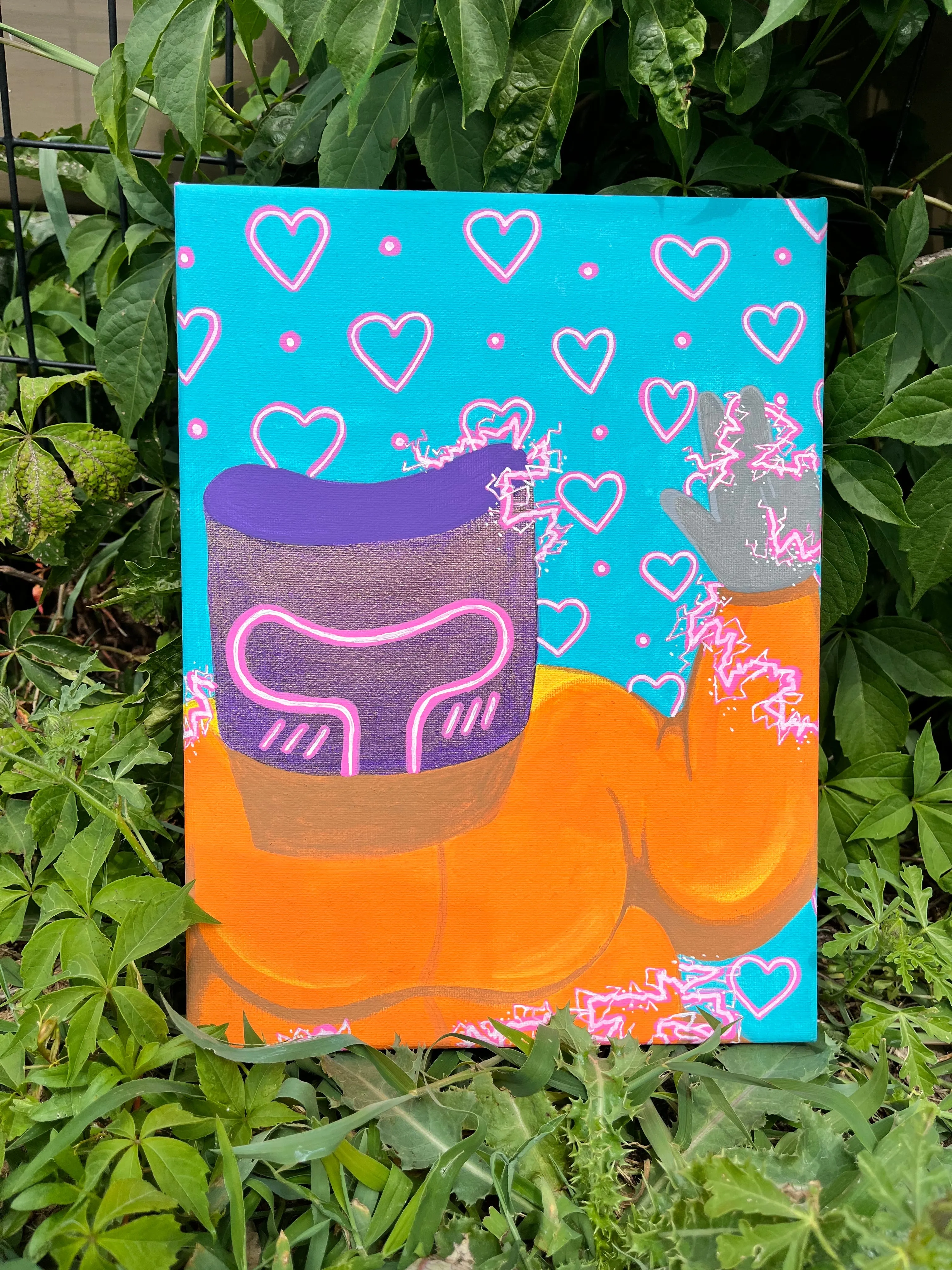 Kawaii Mr Wobble Canvas Painting