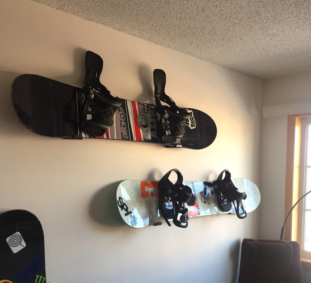 Keystone Minimalist Snowboard Display Rack | Holds 30 lbs