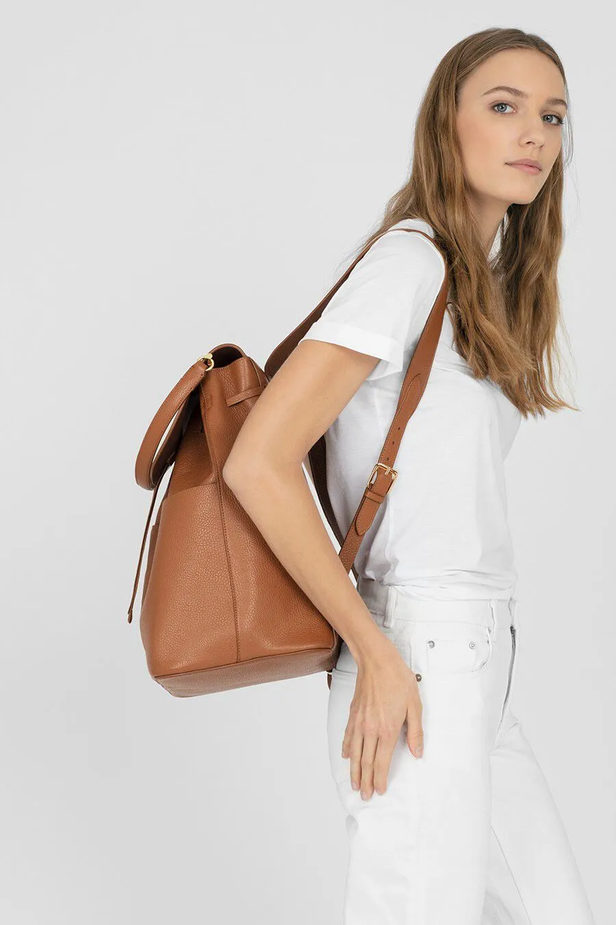 Large Leather Backpack