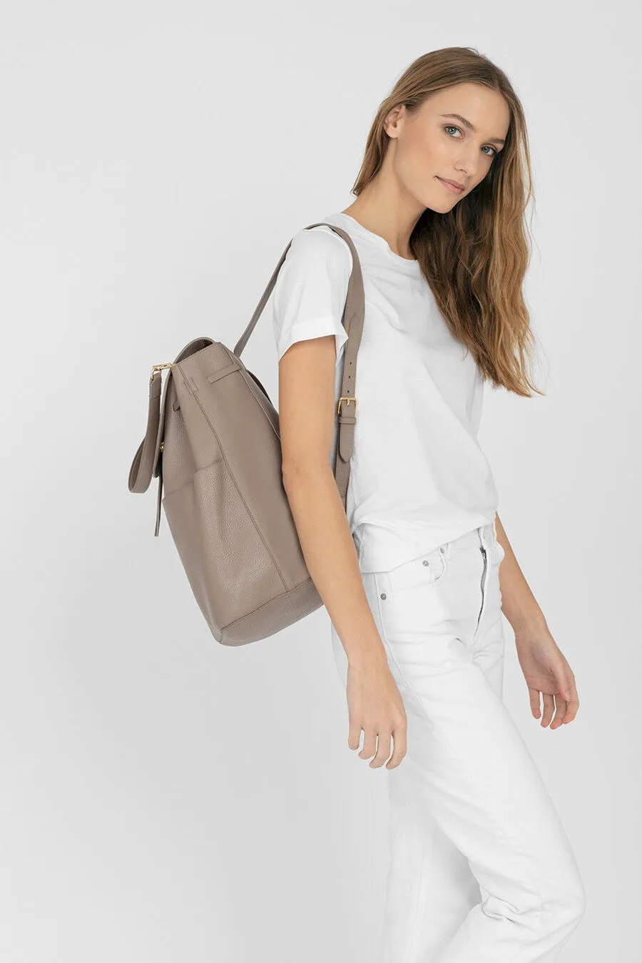 Large Leather Backpack