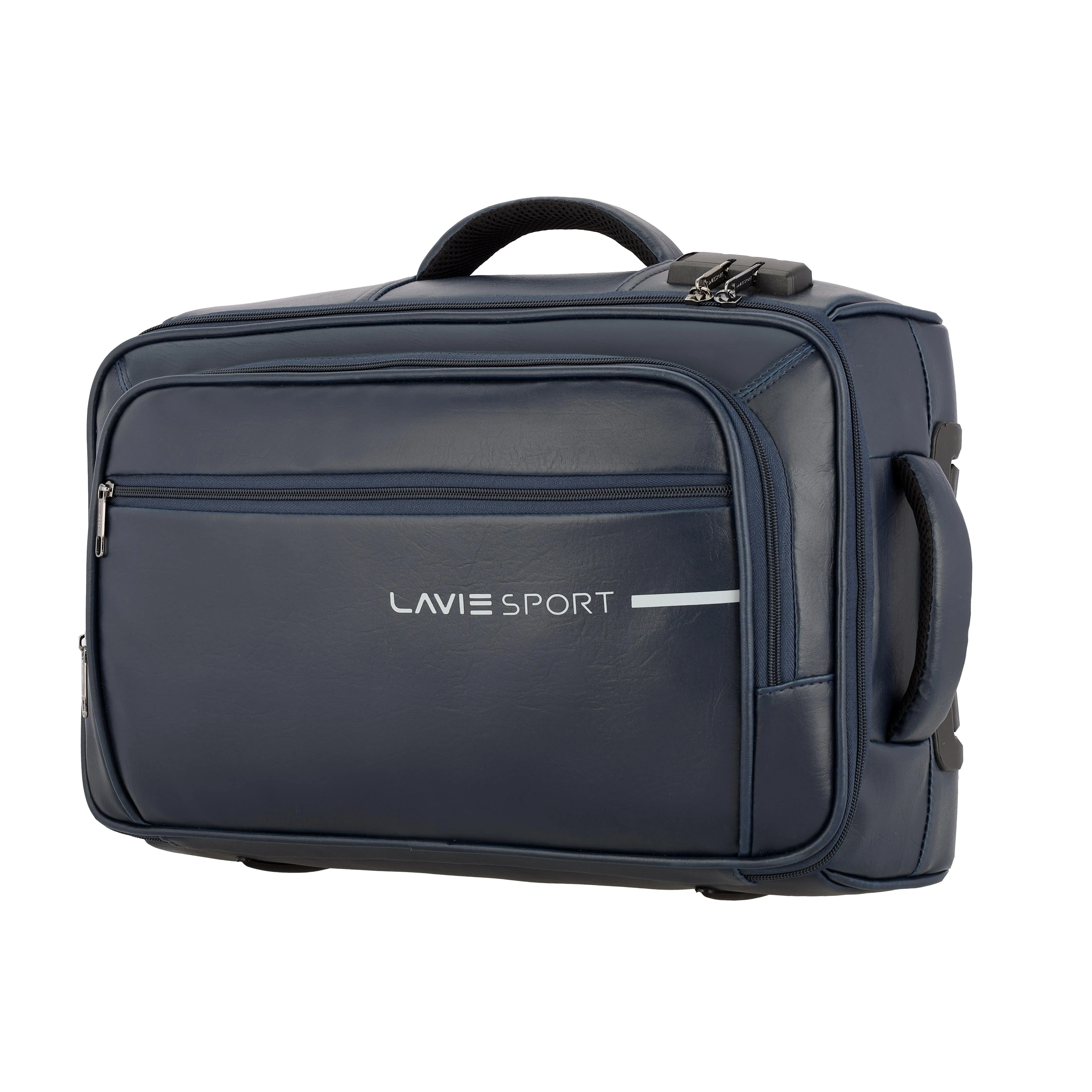 Lavie Sport 45 cms Premium Majestic NV Overnighter Laptop Trolley | Trolley Bag Navy