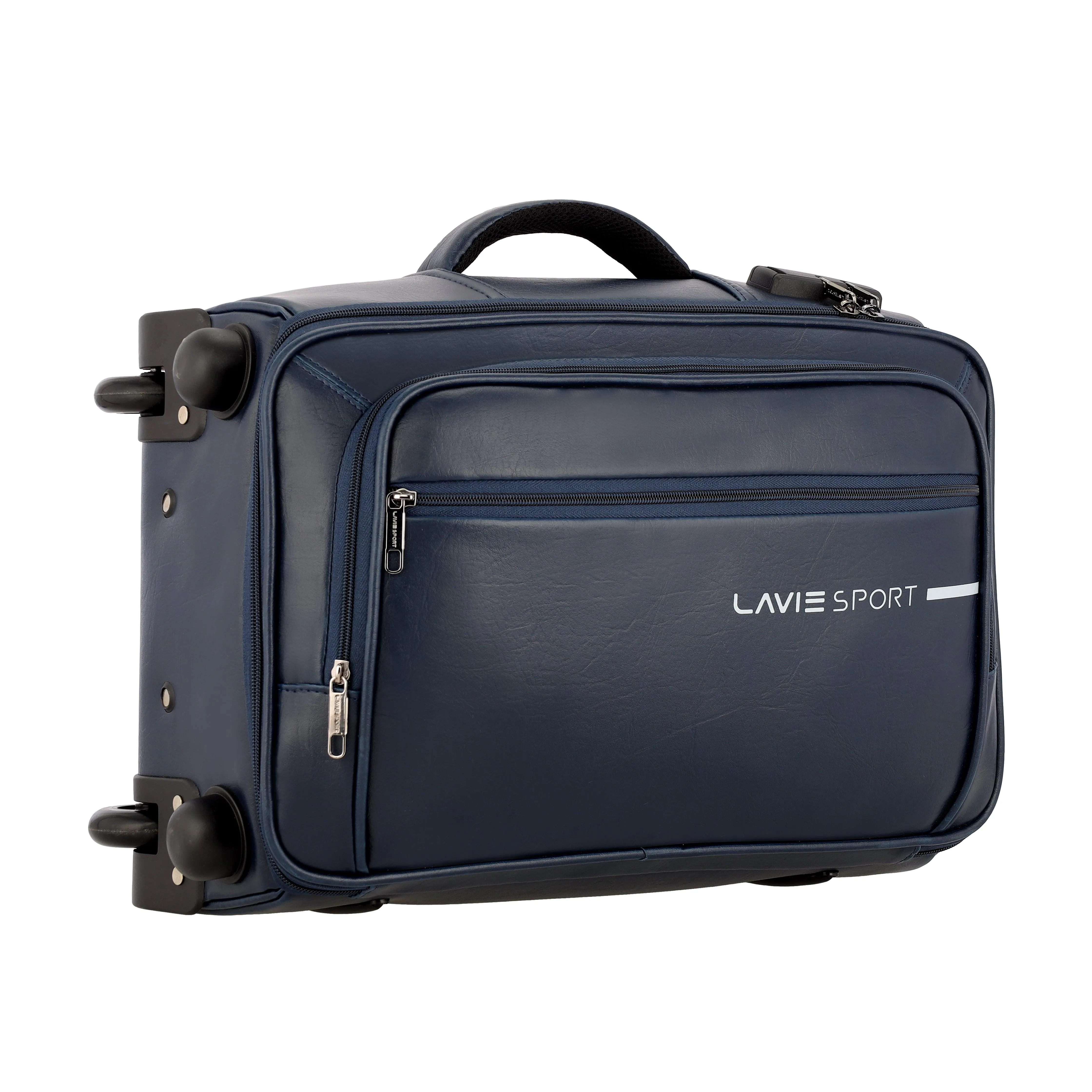 Lavie Sport 45 cms Premium Majestic NV Overnighter Laptop Trolley | Trolley Bag Navy