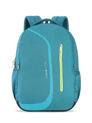 Lavie Sport Zolt X 34L Laptop Backpack For Men & Women | College Bag For Boys & Girls Teal