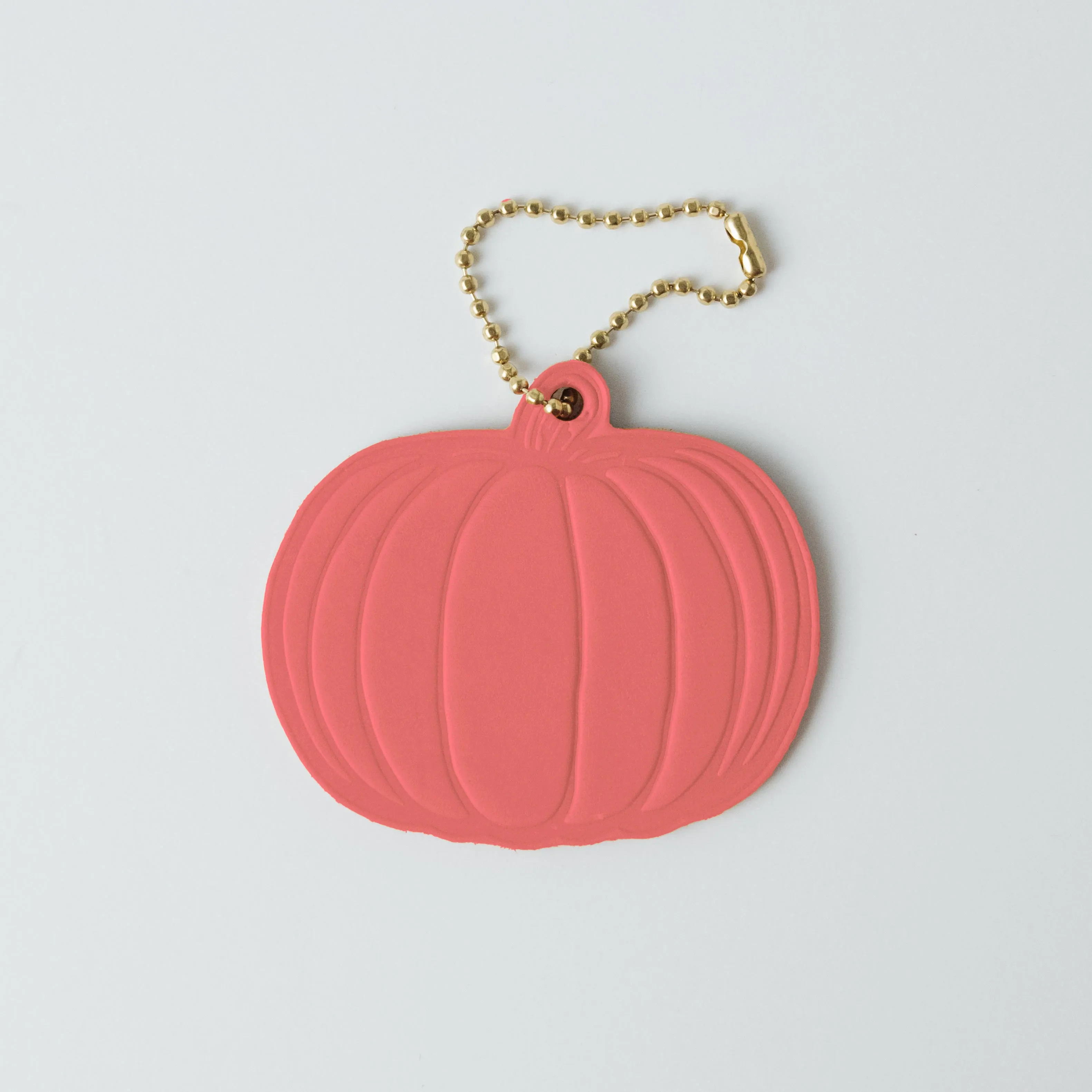 Leather Pumpkin Tag