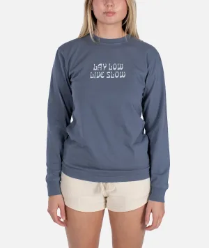 Live Slow Long Sleeve - Fog