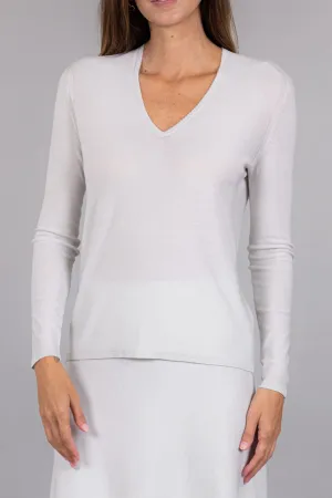 LUREX V-NECK TOP