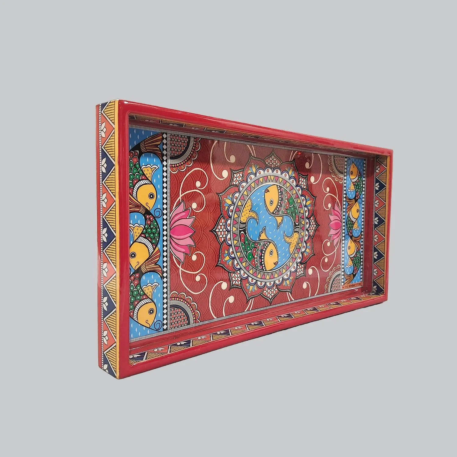 Madhubani Rectangle Enamel Mini Tray